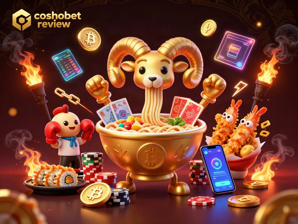 Engage with the vibrant Cosmobet review scene featuring unique characters and crypto elements.