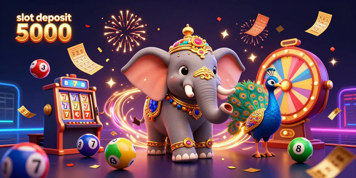 Experience winning thrills with slot deposit 5000 gaming features in a vibrant casino scene.