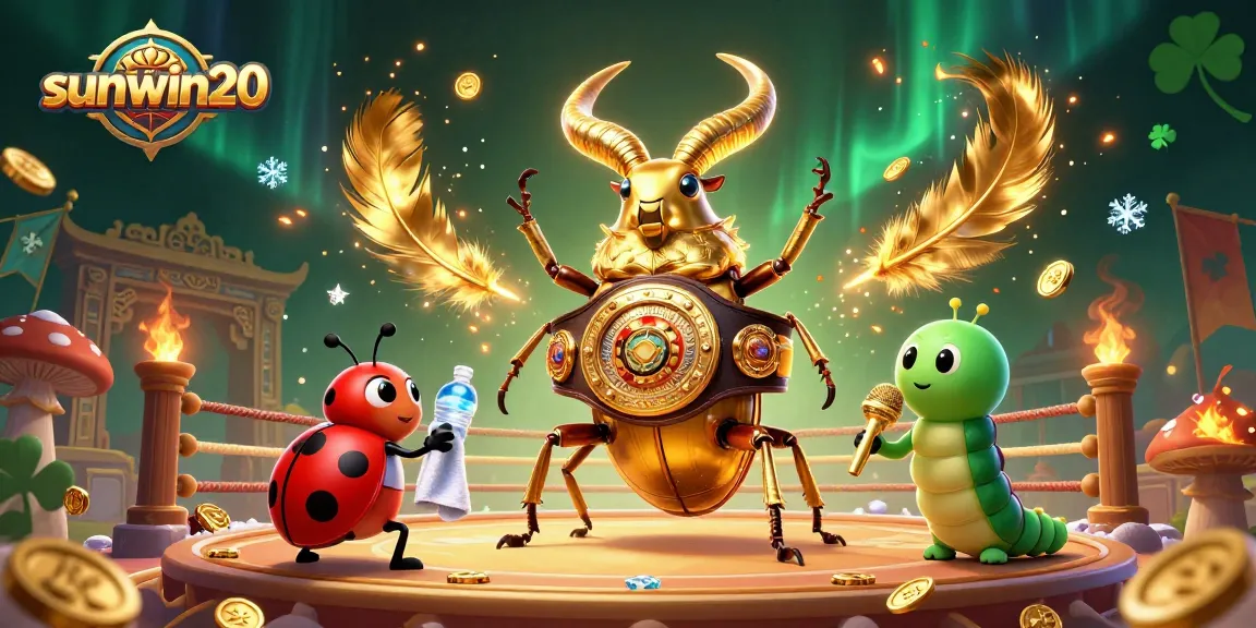 Experience thrilling bets at sunwin20 with an epic 3D visual of animated casino characters and vibrant game elements.